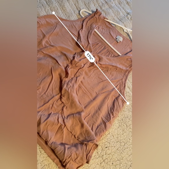 A New Day Light Pink Ruffle Sleeveless Top size X-Large v neck snap blush blouse - Picture 13 of 15